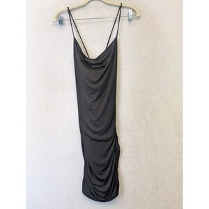 Livi by Olivia Rae Black Ruched Bodycon Spaghetti Strap Mini‎ Dress Size Small